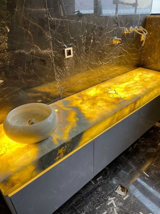 Blat bucatarie/baie - Travertin/Marmura/Onix/Granit