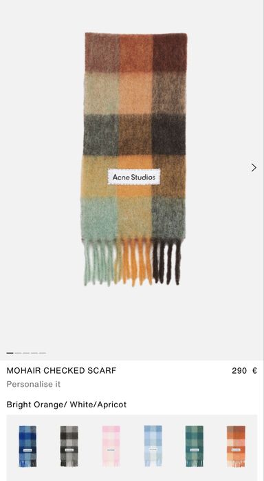 Модна къща Acne Studios дизайнерски шал лукс алпака мохер