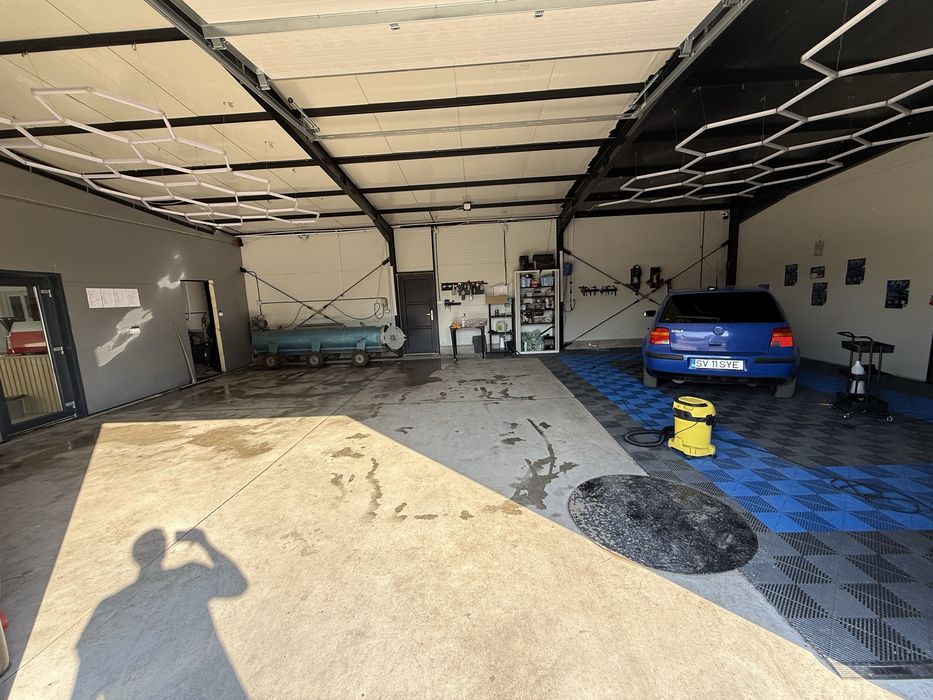 Spatiu comercial la E85, ideal pentru magazin, showroom, atelier deteiling