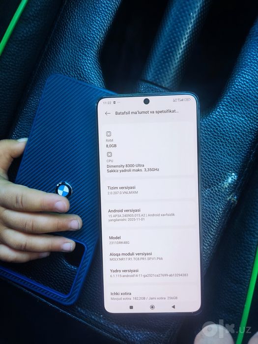 Poco x6 pro karopka dakumenti bor qoʻshimcha yoʻq