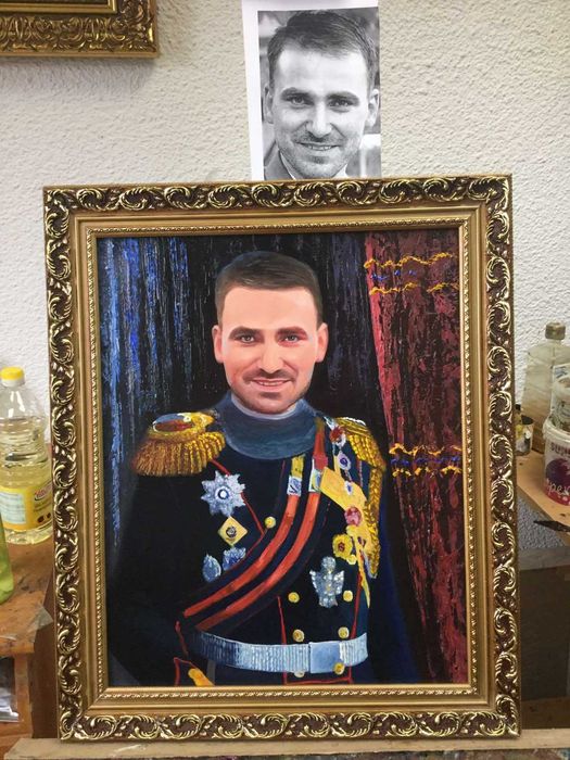 Portrete la comanda, caricaturi pictate manual,nu digitale