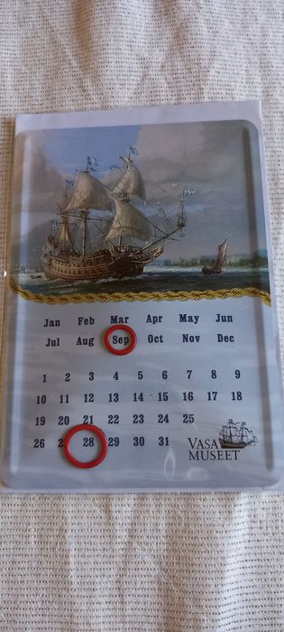 Calendar valabil pentru orice an, magnetic, cadou, 2025