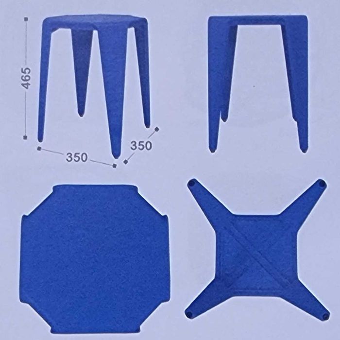 Табурет ПРИЗМА пластиковый