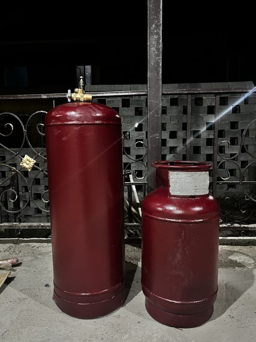 два газ пропан балона