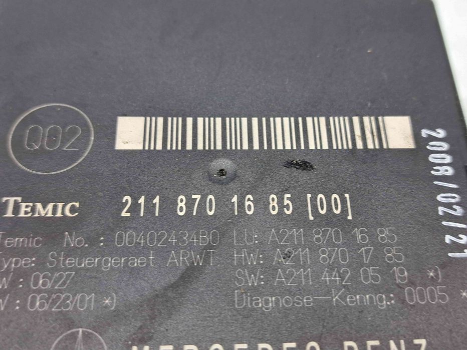 Modul portbagaj Mercedes Clasa E (W211) [Fabr 2002-2009] 2118701685