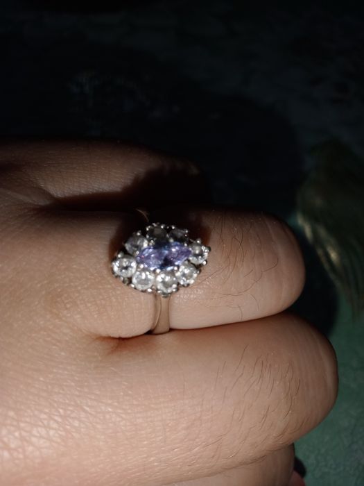 Серебро кольцо камень Аметист