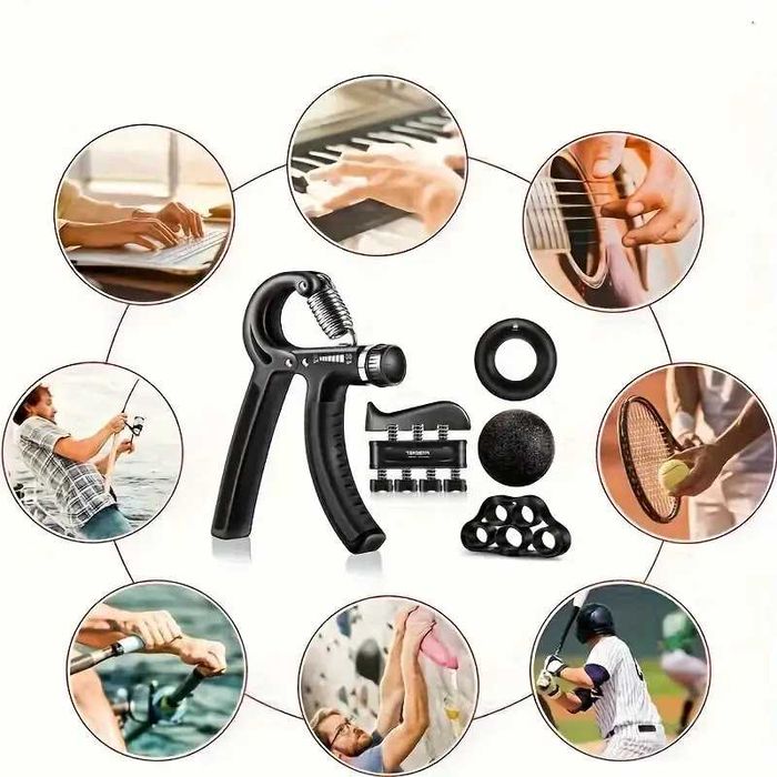 Фитнес комплект от 5 части за упражнение и трениране на предмишница