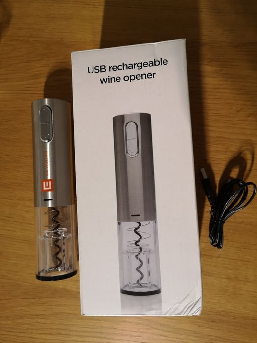 Deschizător electric de vin - reîncărcabil prin USB