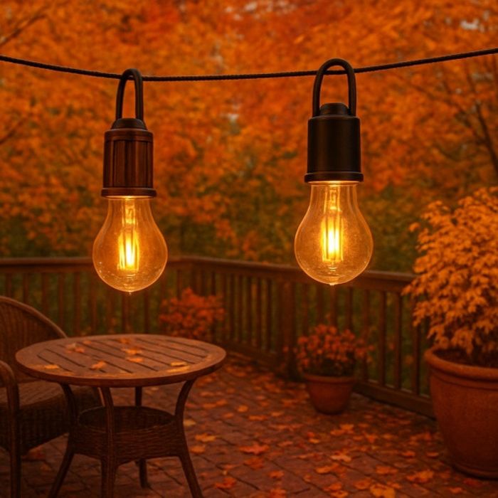 Комплект 2 броя преносими LED лампи с USB-C зареждане, 2700K топла све