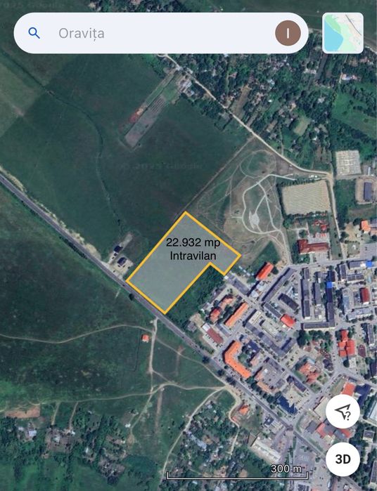 Oravita Teren Intravilan 22.932 Mp, 29 Euro Mp