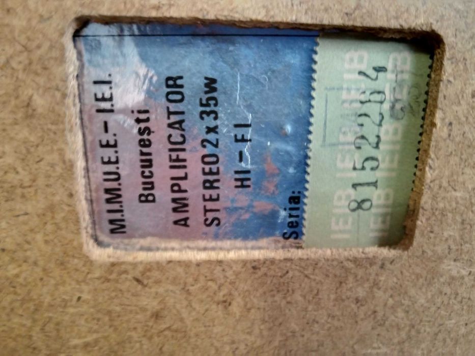 Statie amplificare IEI 2X35W-Stereo Electronica Industriala