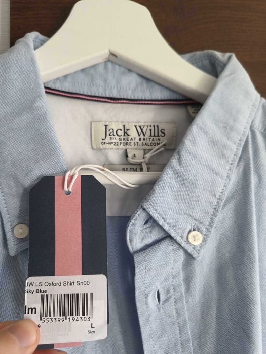 Camasa Jack Wills Blue Shirt Simpla Eleganta Albastru deschis Size L