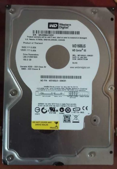 Hard disk 160 Gb și alte componente pt PC