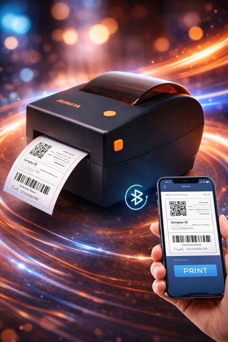 Принтер этикеток Rongta RP410 USB Bluetooth (Каспий, Ozon,WB)