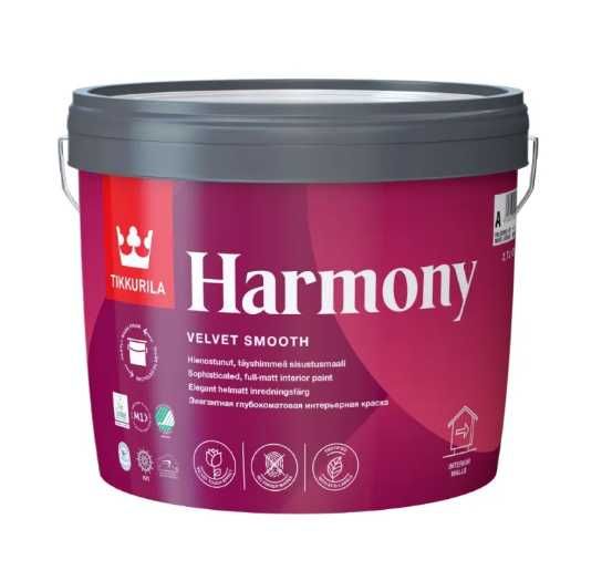 Краска ТИККУРИЛА-TIKKURILA интерьерная глуб. матовая HARMONY/Колеровка
