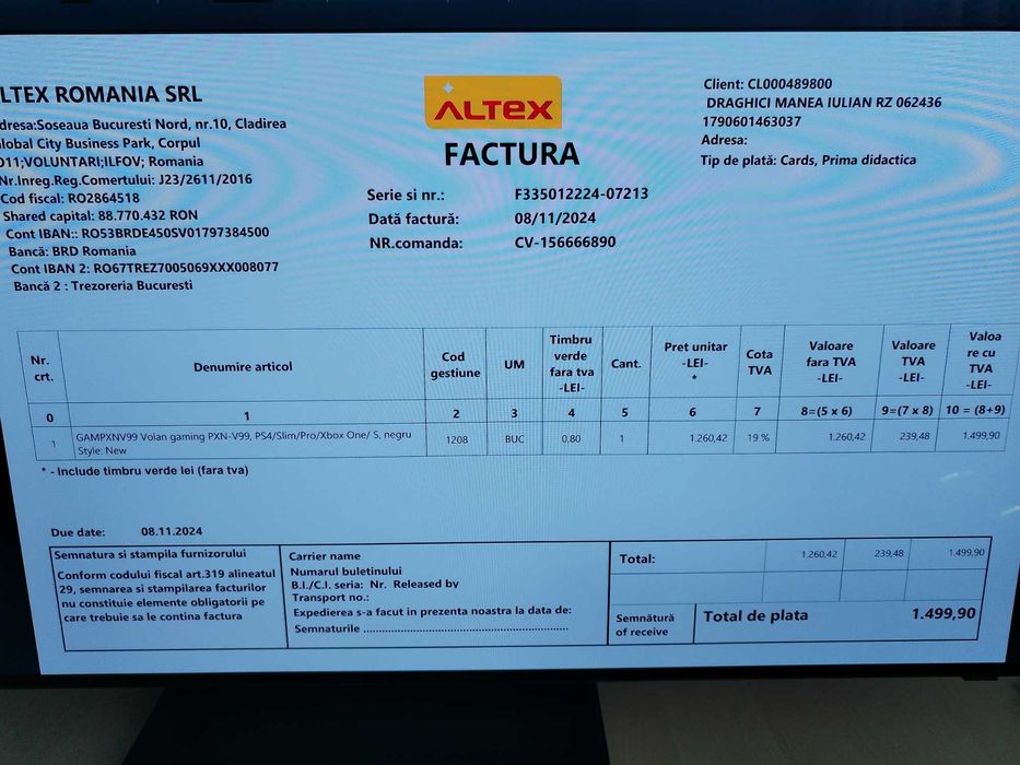 Vand volan force feedback PXN-V99, PC, Xbox Series X, PlayStation 5  !