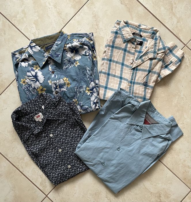 Pachet camasi marimea M (levi’s, versace, tommy hilfiger)