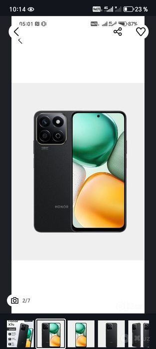 Honor x7c 8+8/256