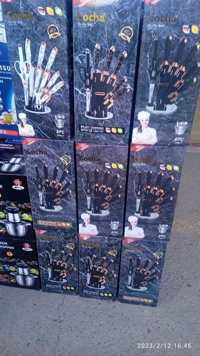 Пичоқ тўпламаи ошҳона учун сифатли метал ножи посуда ORGINAL