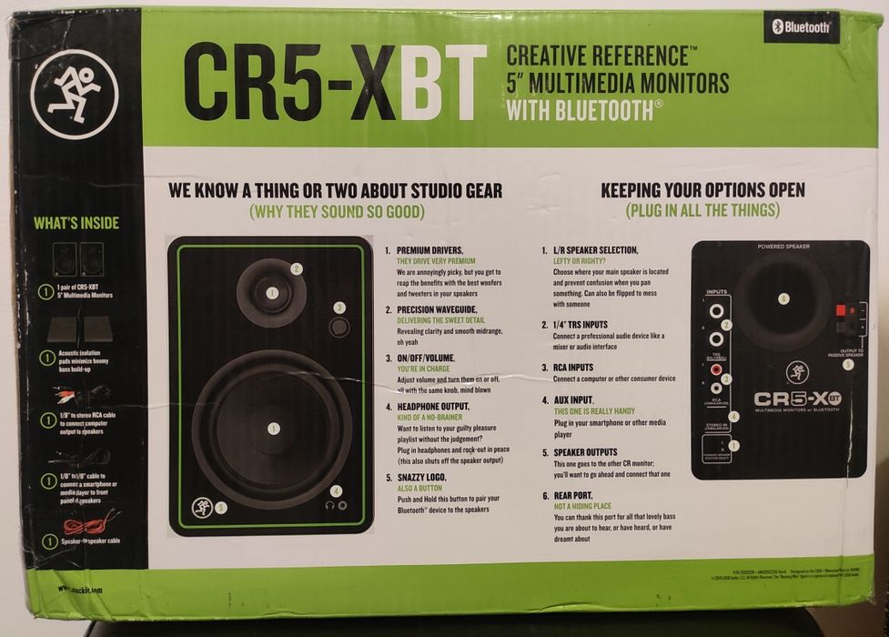 Boxe Multimedia studio Mackie CR5-X Bluetooth