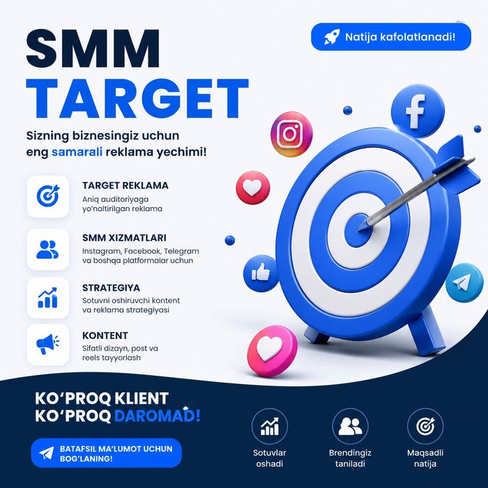 SMM + TARGET  Instagram, Telegram.