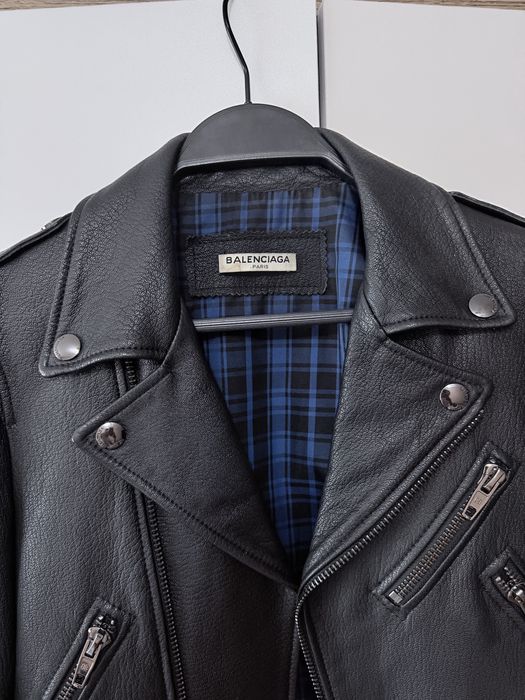Кожаная косуха Balenciaga