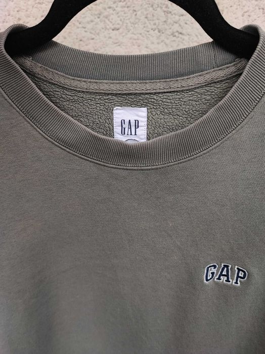 Pulover Gap verde măsliniu, interior pufos, mărimea M