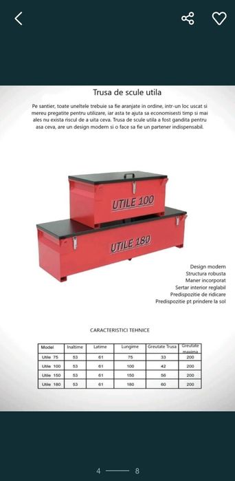 Lada scule Mercedes iveco doka ford
Aceasta este prevazuta pentru depo