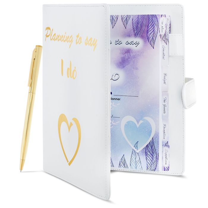 Planner agenda nunta - nou, alb