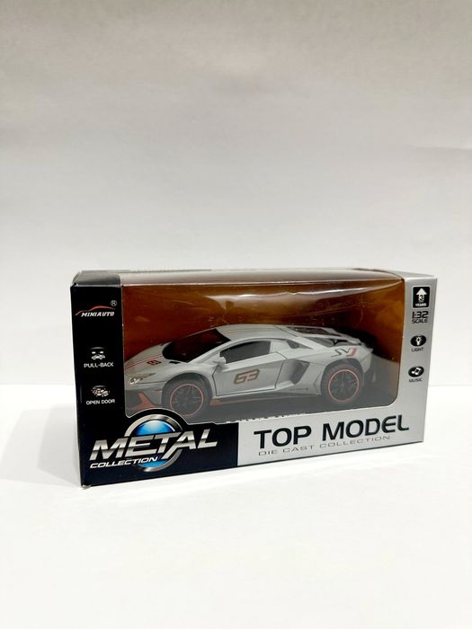 Lamborghini AventadorSVJ 1.32! Металлическая модель со светом и звуком