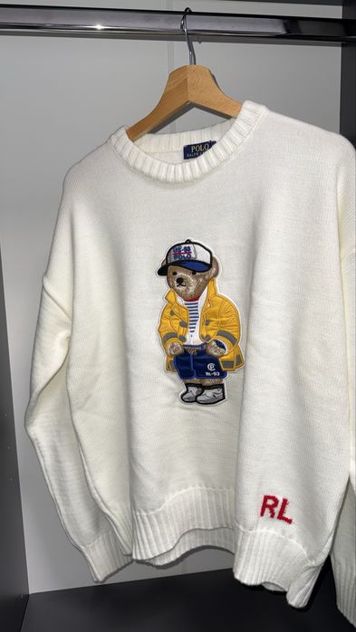 Луксозен пуловер Polo Ralph Lauren Bear M/L