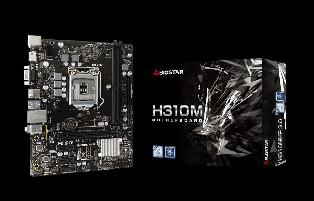 Biostar H310+i3 9100f+4gb ОЗУ+Nvidia geforce 210+Cooler