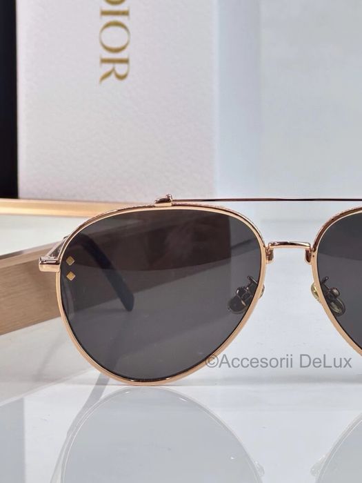 Ochelari de Soare Christian Dior CD Diamond A1U  F2A0 Aviator signature Noi Full Box [Verificare Colet] Gold