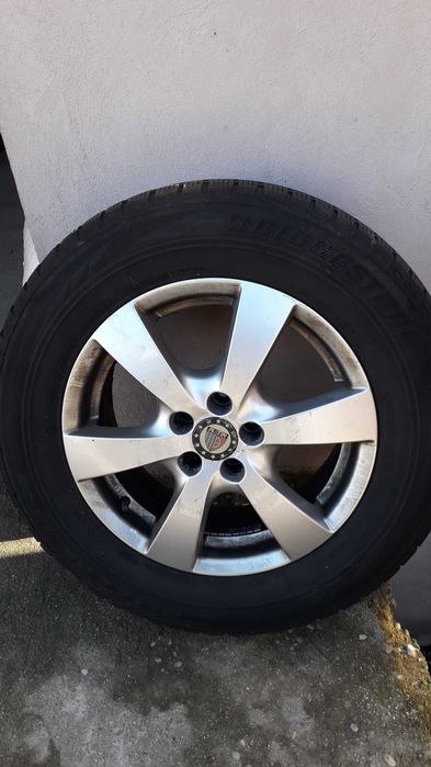 Roti/jante R16, anvelope iarna Bridgestone 215/65/98H, 5×100, 2018