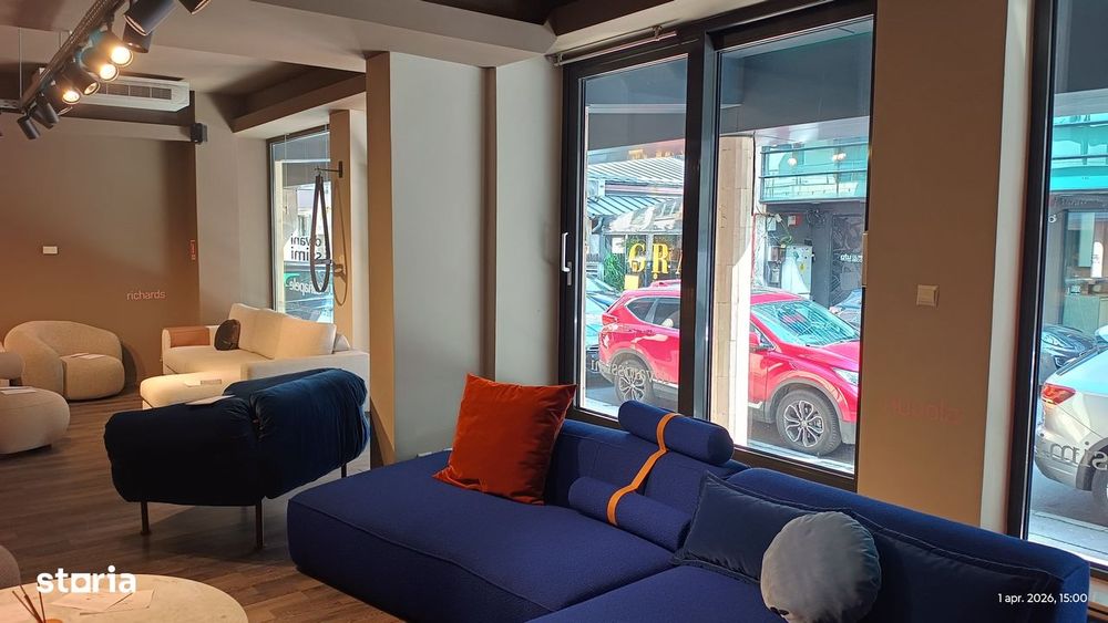 Spatiu comercial tip showroom in Dorobanti-Floreasca , Front 11 m
