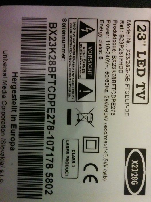 23" LED ТВ/Монитор "Blaupunkt"