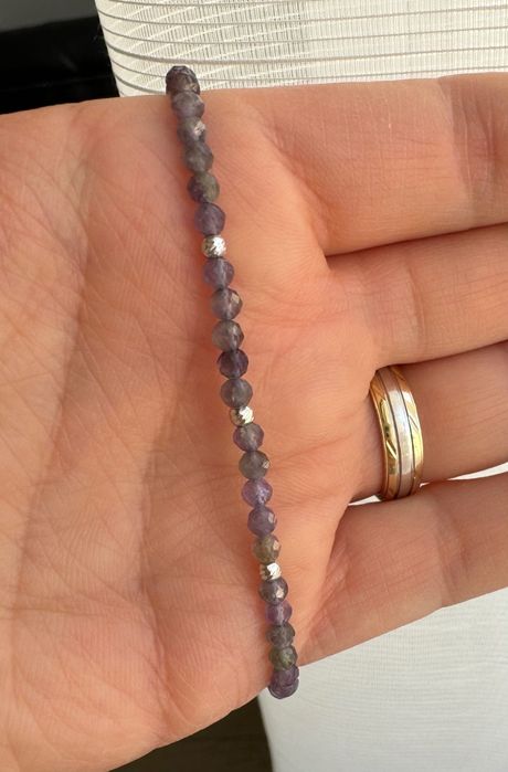 Brățară din Ametist cu Biluțe din Argint 925