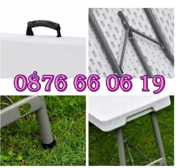 Сгъваема пейка за кетъринг 180 cм за 4 човека