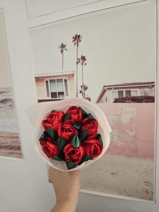 Buchet satin 3 lei firul