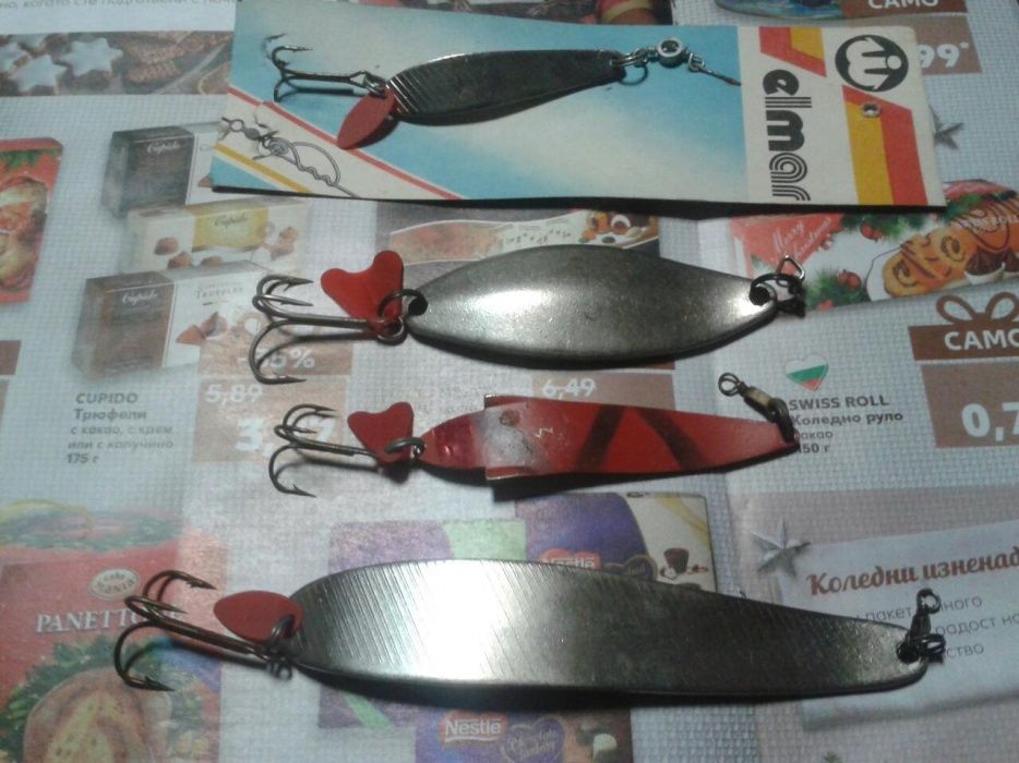 Блесни клатушки щукарски-руски и чешки 38-40 грамови