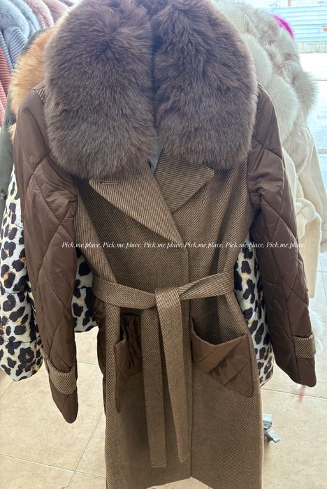 Шушляково яке якета с естествен косъм лисица