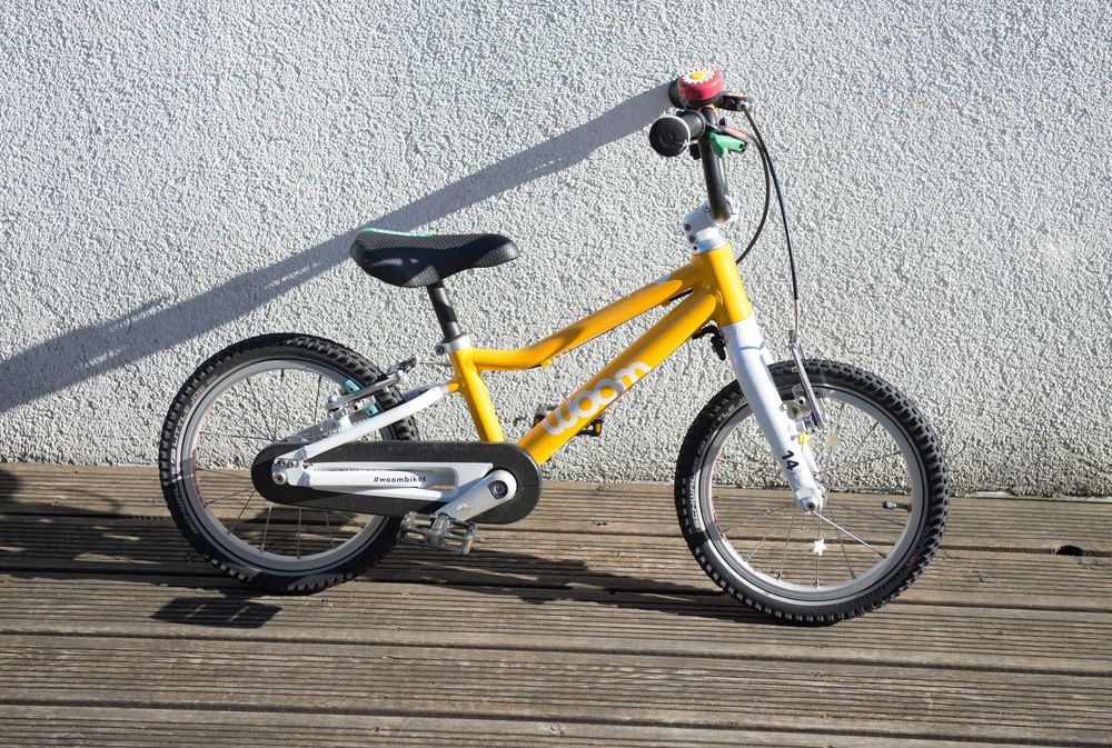 vand bicicleta copii woom 2 ,galbena