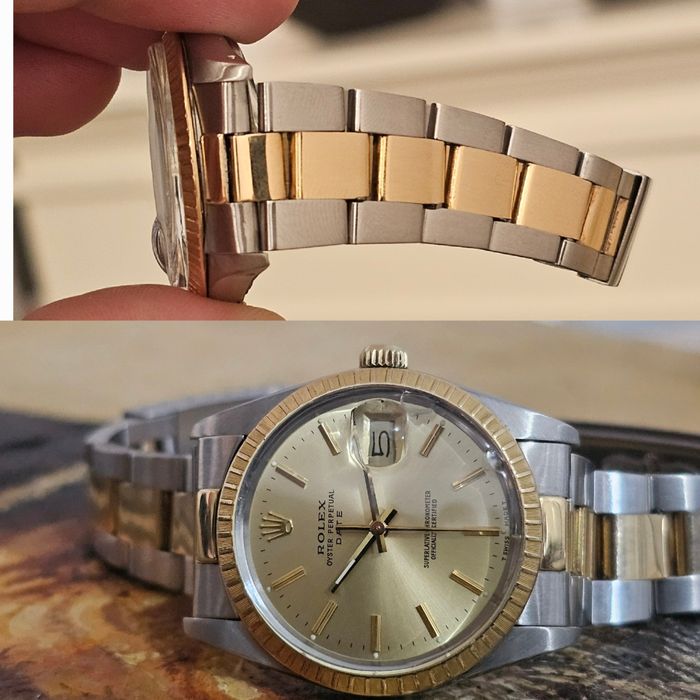 Ceas Rolex Oyster Perpetual Date 1977 aur 18 k, cal 3035 nu omega breitling zenith
