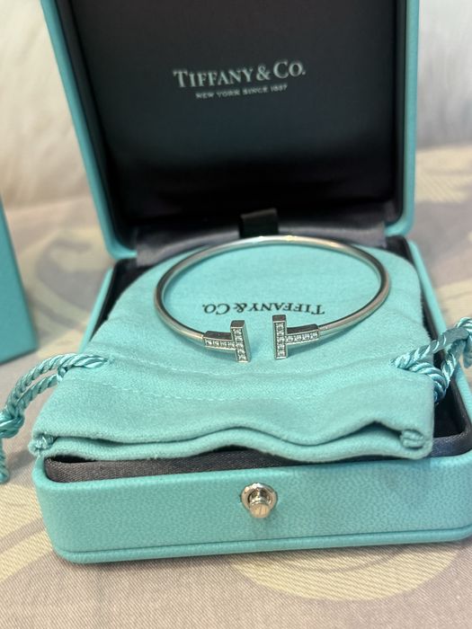 Tiffany Браслет Wire с бриллиантами