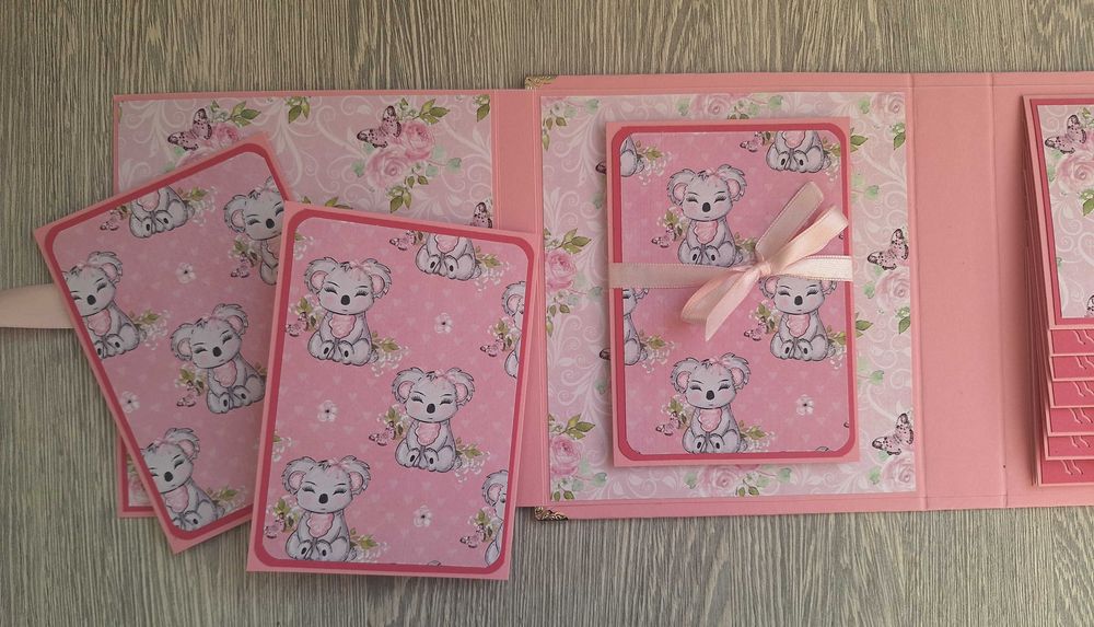 Скрапбук албум "Пухкава коала", ръчна изработка /53.50