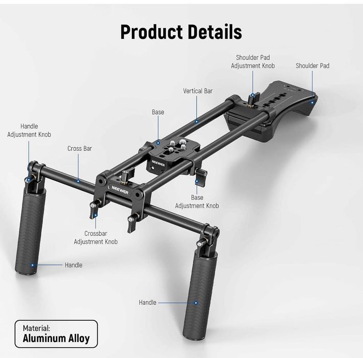 РИГ за Камера. Shoulder rig. Стабилизатор за камера. Статив