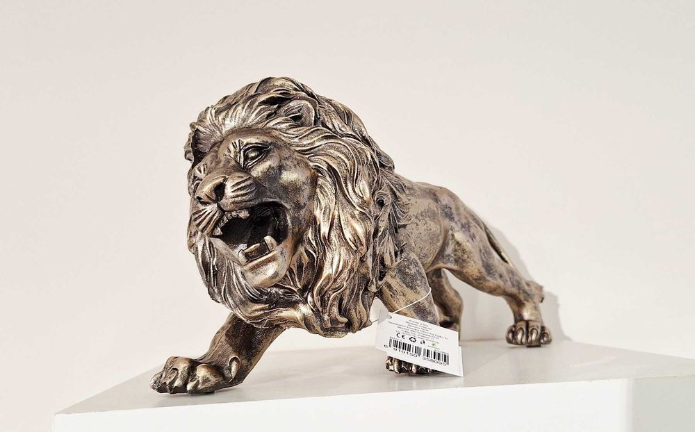 Нова Статуетка Лъв  или Закачалка Лъв за Стена 22см -Декорация