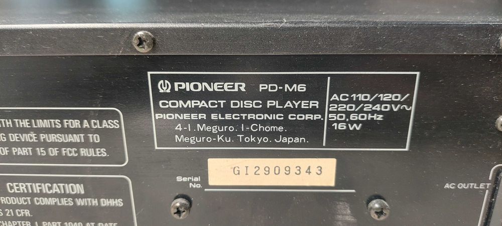 CD player Pioneer