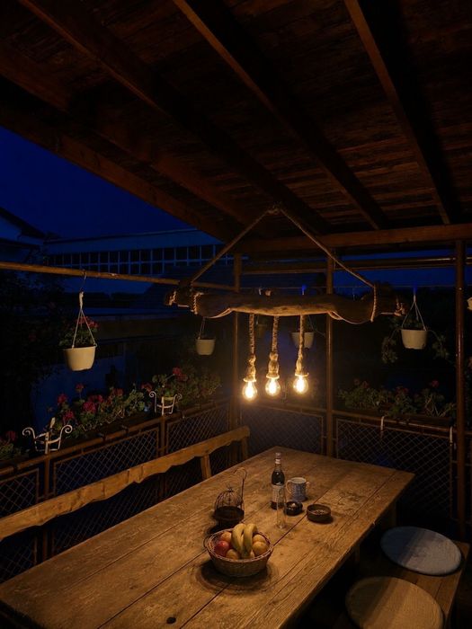 Vand candelabru rustic