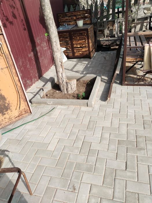 Укладка брусчатки